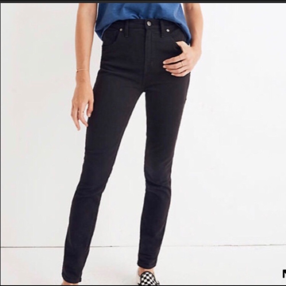 Madewell black high-rise denim Jean